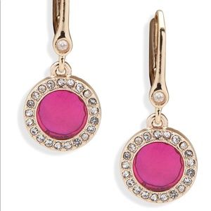 DKNY
Gold-Tone Crystal Halo Drop Earrings